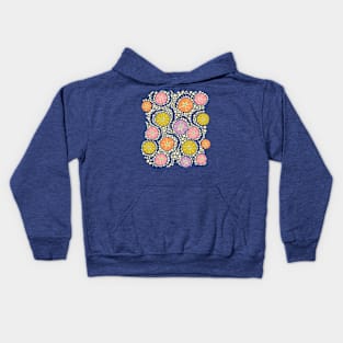 IN THE SURF Coastal Ocean Sea Urchins Sand Dollars in Pink Purple Orange Mustard Yellow Cream - UnBlink Studio by Jackie Tahara Kids Hoodie